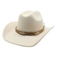 thumbnail image 2 of Celivon Women Men Western Shapeable Wide Brim Sun Hat Cowgirl Hat, 2 of 6