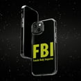thumbnail image 6 of DistinctInk Clear Case for Apple iPhone 15 (6.1" Screen) - FBI - Female Body Inspector, 6 of 9
