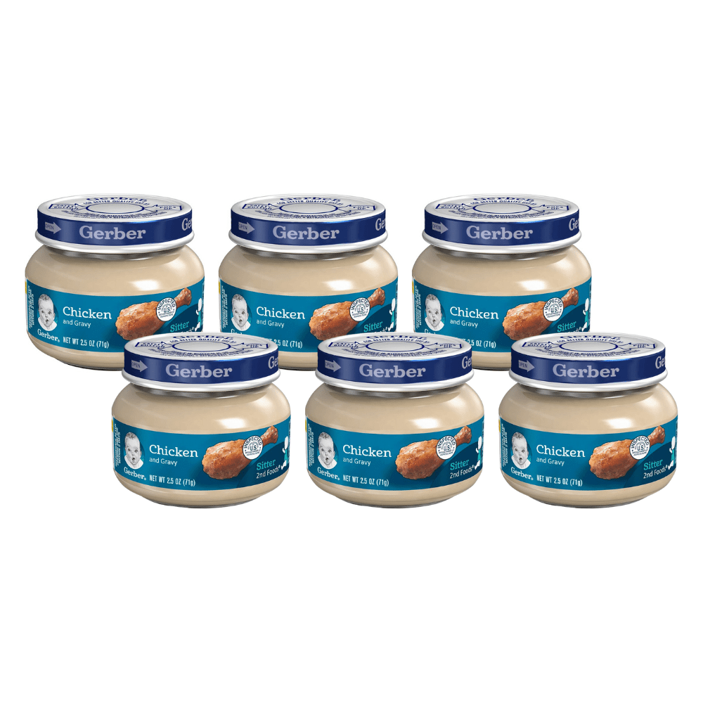 Gerber 2nd Foods Meats - Chicken & Gravy, 2.5 oz (6 Count)