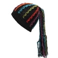 thumbnail image 1 of Gorro De Punto Con Trenzas Hip-Hop Punk Winter Soft Warm Hood Cozy Beanie Cap Para Niños Adultos Deportes Al Aire Libre matsuzay AP007990-02, 1 of 6