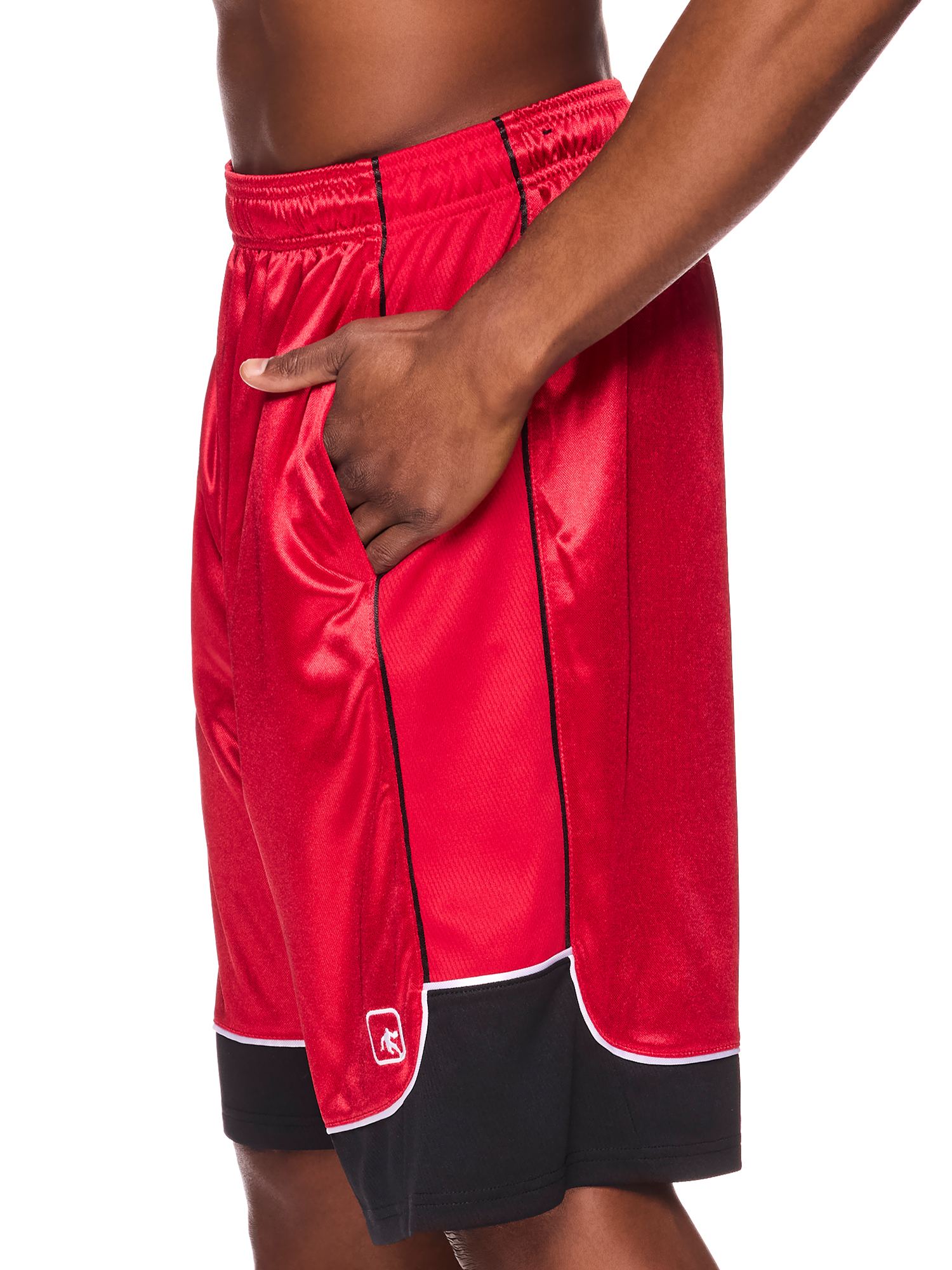 AND1 Men and Big Men's All Court Colorblock 11" Shorts, up to Size 3XL - image 4 of 5