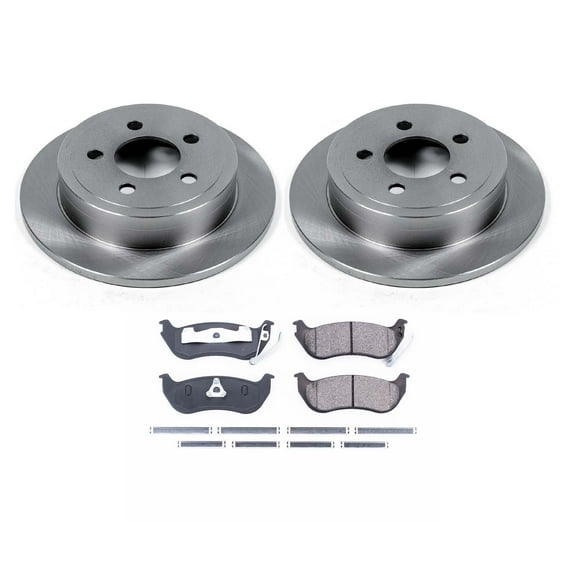 Ultimate Brakes Rear Semi-Metallic Brake Pad and Rotor Kit with Hardware WM80954