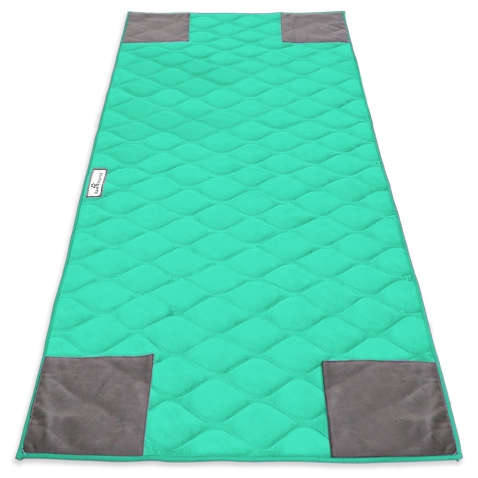 Paw Inspired PopCorner Guinea Pig Fleece Cage Liners for C&C 2x5 Cage | Fleece Bedding for Guinea Pigs, Ferrets, Rabbits, Hamsters, Small Animals | Reinforced Corners Pee Pads (Green)