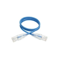 Tripp Lite 2ft Cat6 Gigabit Snagless Molded Slim UTP Patch Cable (RJ45), Blue