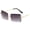 Gradient grey, variant on Rimless Square Sunglasses HD Vision UV400 Protection Universal Fit Curved Temples Vintage Glasses For All Ages