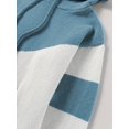 thumbnail image 5 of Hooded Knit Sweatshirt with Color Block, 5 of 5
