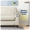 thumbnail image 5 of Bowery Hill 61" Track Arm Sofa Loveseat with Removable Covers Buttercream, 5 of 16