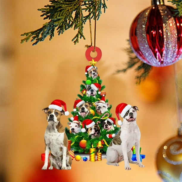1pc Christmas Tree Ornament Christmas Ornament Acrylic Christmas Pendant Hanging Ornaments For For Christmas Tree Holidays Party Car Home Decor
