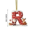 thumbnail image 2 of Christmas Tree Decoration 2D Acrylic Decoration Letter Pendant With 26 Letters Christmas Hanging Decoration DIY Crafts Christmas Home Decoration, 2 of 2