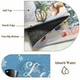 thumbnail image 2 of Blue Snowman Christmas Bathroom Rug Washable 2x3 Entryway Rug Non Slip Xmas Tree Snowflake Gifts Front Door Mat Low Pile Indoor Doormat Throw Floor Carpet for Kitchen Bedroom Entrance, 2 of 8