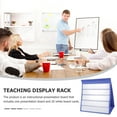 thumbnail image 4 of EeaseCA 30.5x33cm Desktop Pocket Chart Self-Standing Tabletop Desktop Cards Sentence Strips File Holder with 20Pcs White Cards Size Small(White), 4 of 9