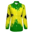 thumbnail image 4 of Jamaica Flag, Jamaican Flag Long Sleeve Blouse Woman Streetwear Casual Shirts Summer Oversize Woman Streetwear Clothing Birthday Present, 4 of 7