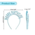 thumbnail image 6 of Birthday Crown Birthday Headband Birthday Crown Adult Woman Happy Birthday Headband for Girls Blue, 6 of 7