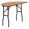 thumbnail image 2 of Emma + Oliver 4-Foot Half-Round Wood Folding Banquet Table - Event & Catering Table, 2 of 11