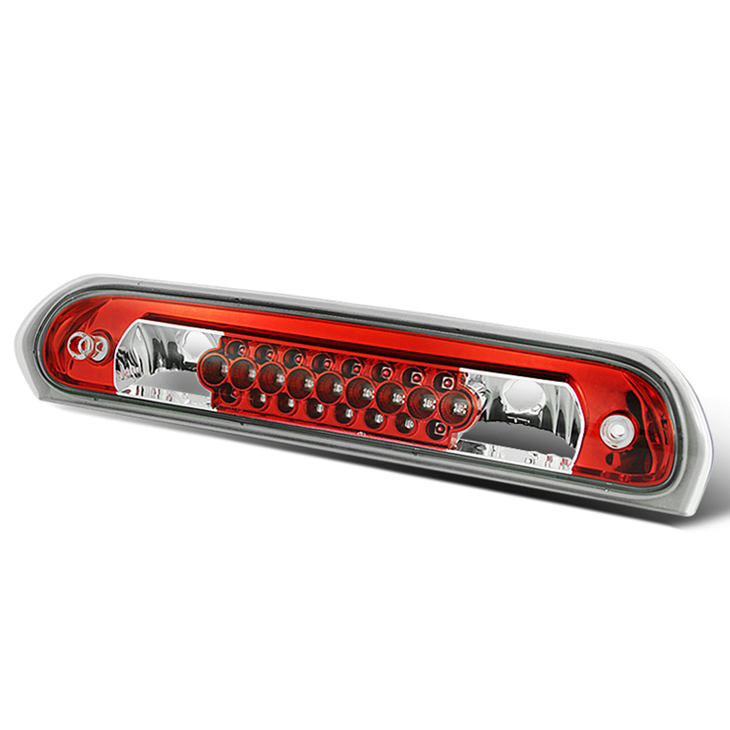 Winjet Tail Light Pair For 2002-2006 Dodge Ram 1500 & 2003-2006 Ram 2500/3500 – Chrome Housing, Dark Red Lens