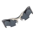 thumbnail image 1 of Gafas de sol sin montura: gafas de moda para actuaciones callejeras, festivales Negro, 1 of 8