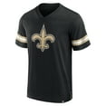 thumbnail image 2 of Men's New Orlean Saints NFL Hashmark V-neck Short Sleeve Jersey, 2 of 3