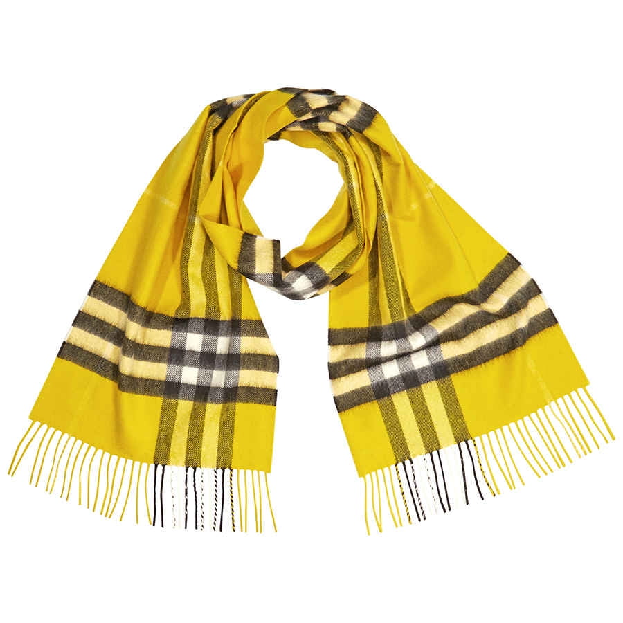 Burberry Giant Check Cashmere Scarf 