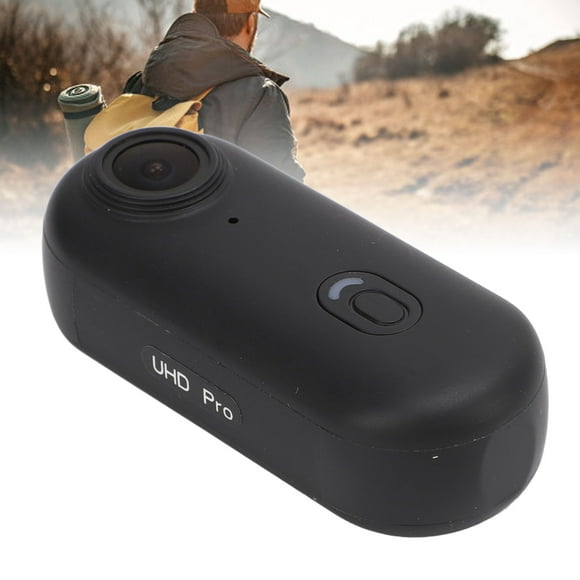 4K HD Mini Body Camera, 8MP Pet Collar Camera, Cordless Wearable Action Camera with Back Clip, Waterproof Helmet Camera Vlogging Camera for Traveling Cycling