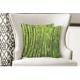 thumbnail image 4 of Ambesonne Green Throw Pillow Cover 2 Pack, Exotic Tropical Asian Leaf, 18", Green, 4 of 6