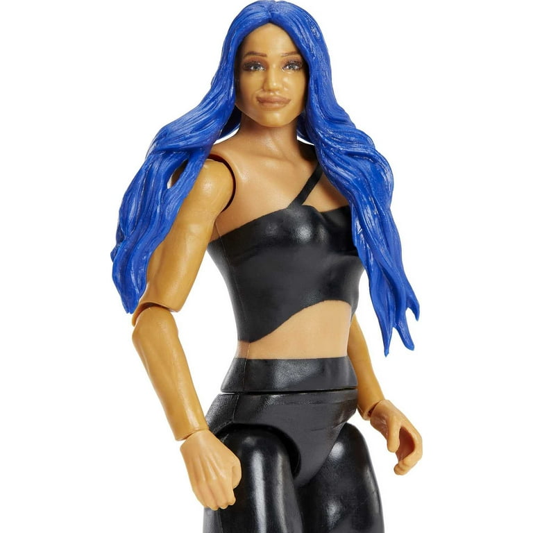 WWE Sasha Banks 6-inch Posable Action Figure, Wrestling Toy