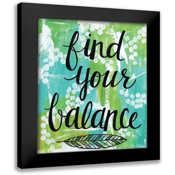Allemand, Sue 20x24 Black Modern Framed Museum Art Print Titled - Find Your Balance