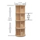thumbnail image 2 of Librero giratorio Heehee de 4 niveles en madera de pino, 128 cm, 2 of 9