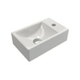 thumbnail image 2 of BOCCHI 1419-001-0126 Fireclay Sink 14.5" 1-hole Right Side Faucet Deck in White, 2 of 6