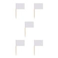 thumbnail image 3 of Inteprter Paquete de 100 Kit de decoración de pasteles Banderas de palillos de en blanco Herramientas sólidas para hornear de Halloween Estilo Blanco 5piezas Inteprter CBP220643, 3 of 4