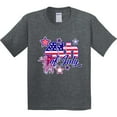 thumbnail image 3 of Inktastic 4th of July Fireworks Stars and American Flag Youth T-Shirt, 3 of 5