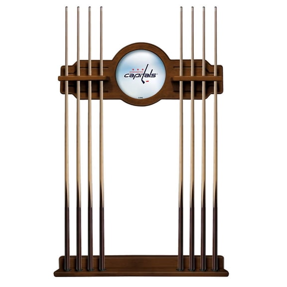 Washington Capitals Solid Wood Cue Rack with a Chardonnay Finish