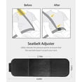 thumbnail image 3 of Car Seat Belt Adjuster, 4 Pack Premium PU Leather Seatbelt Clip for Vehicle Automobile Safety Comfort Universal Shoulder Neck Strap Positioner for Adults (Black), 3 of 7