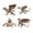 4pcs, variant on Dserhfy Vintage Winged Dragon Brass Ornaments Copper Dragon with Wing Figurine Collectible Bronze Carved Sculpture for Living Room Bookshelf Desktop Decor