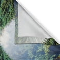 thumbnail image 3 of Ambesonne Nature Kitchen Curtains, Idyllic Mountain Creek, 55"x39", Teal Fern Green Marigold, 3 of 3