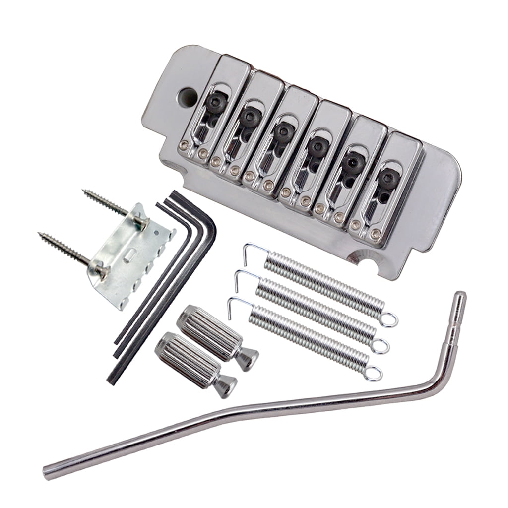 LeeQinersw Durable Electric Guitar Bridge with String Tree Guide Musical Instrument Parts