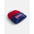 thumbnail image 2 of No Boundaries Women's Touchdown Beanie Hat, Red, 2 of 3