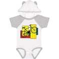 thumbnail image 3 of Inktastic Bike Pattern Blocks Boys or Girls Baby Bodysuit, 3 of 5