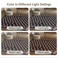 thumbnail image 7 of ODIKA 9'x12' Washable Area Rug Non-Shedding, Easy Care Ribbon Motif Repeating Lattice Shaped Themed Polka Pink Flowing Dynamic for Master Suite, California King, Under Bed, 7 of 7