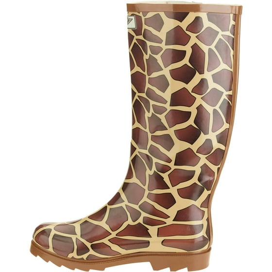 FOREVER YOUNG - Forever Young Women's Giraffe Print Tall Rain Boot ...