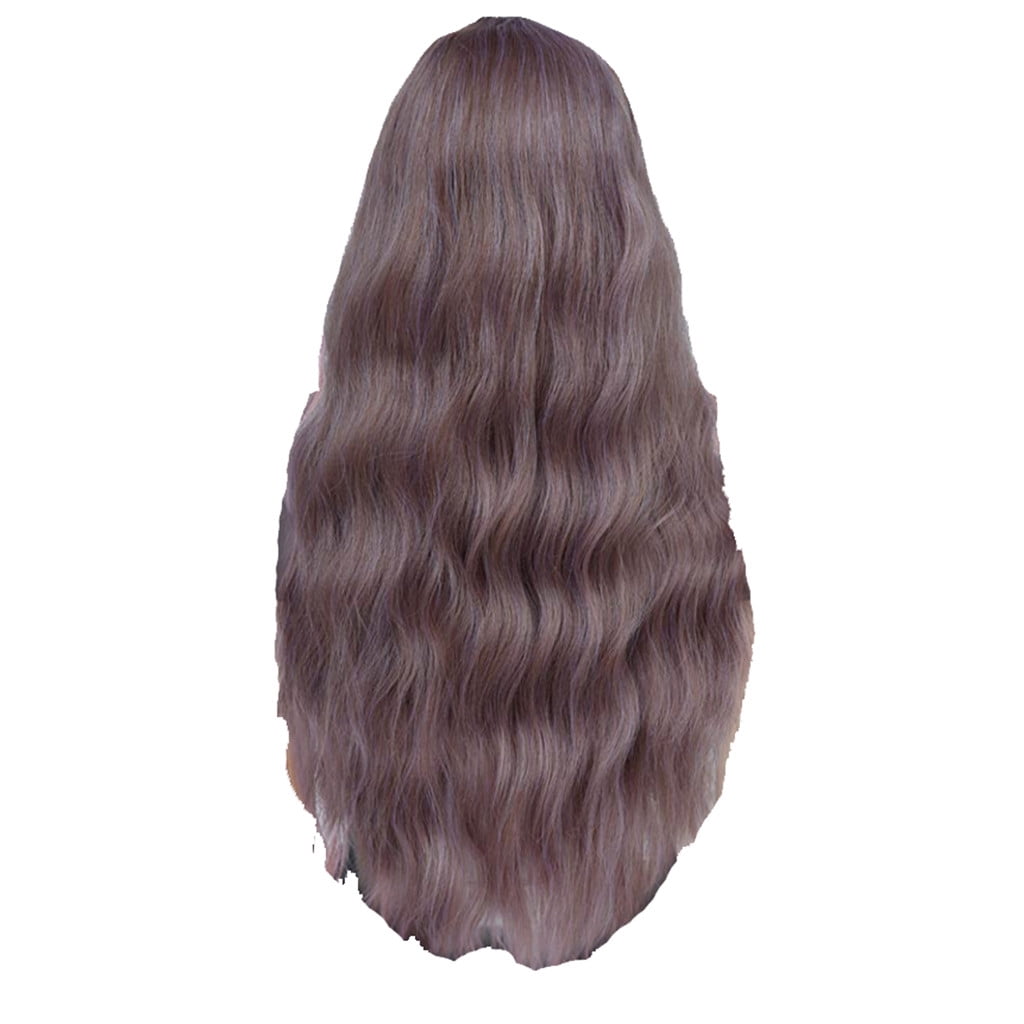 SUCS Human Hair Wigs For Women Black Color Natural Lace Hair Long Mix Purple Women Wigs Heat Resistant Synthetic Kinky Curl