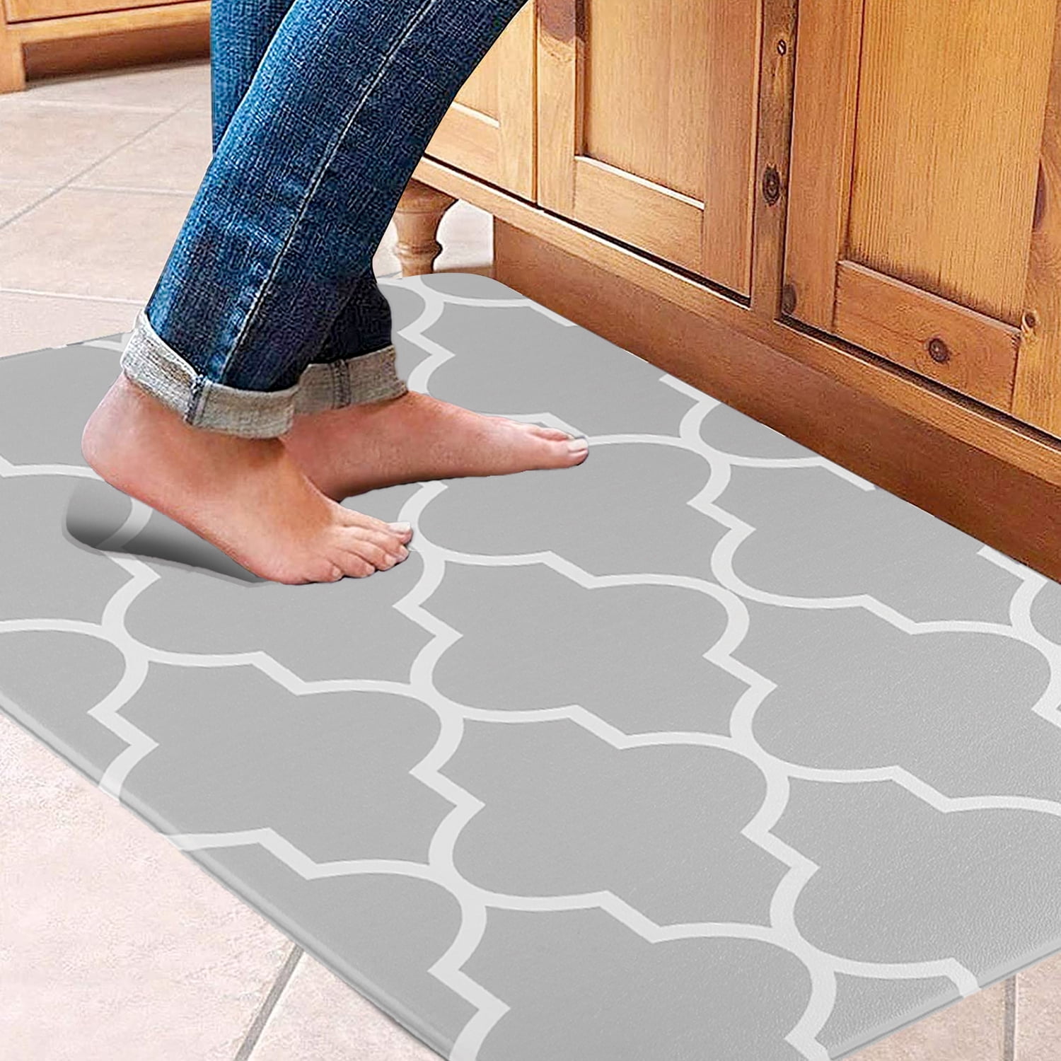Kitchen Mat and Rugs Cushioned AntiFatigue Kitchen Mats, Non Slip