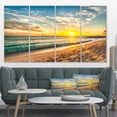thumbnail image 1 of Plage Blanche sur Île de la Barbade - Œuvre d'Art Moderne sur Toile, 1 of 3
