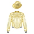 thumbnail image 3 of MSemis Boys Girls Sequins Jacket with Hat Lightweight Flight Jacket, 3 of 4