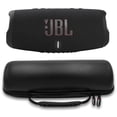 thumbnail image 1 of Altavoz portátil JBL Charge 5 resistente al agua con Powerbank incorporado y estuche de fibra de carbono gSport (negro), 1 of 5