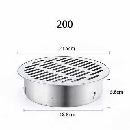 

Stainless Steel Balcony Drainage Roof Round Floor Drain Cover Rain Pipe Cap
