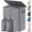 Gray, variant on Double Laundry Hamper with Lid and Removable Laundry Bags, Large Collapsible 2 Dividers Dirty Clothes Basket with Handles for Bedroom Laundry Room Closet Bathroom College, 136L Black