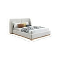 thumbnail image 3 of Meridian Furniture Jardin Cream Boucle Fabric Full Bed, 3 of 7