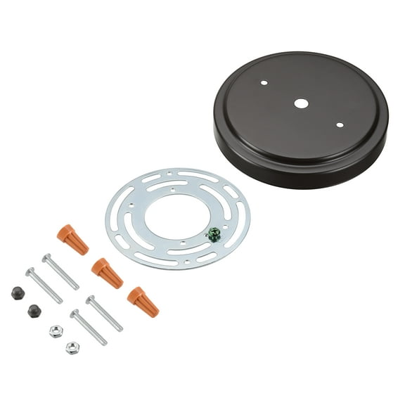 Aspen Creative 21509-11, Transitional Fixture Canopy Kit, 5-1/8" Diameter, Oil Rubbed Bronze, 1 Pack