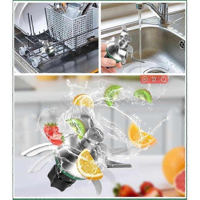 Blender Blade Replacement for TM5 TM6 Food Processor Parts Stainless Steel Mixing Knife with Gasket