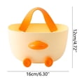 thumbnail image 3 of Cesta de Plástico con Asas | Organizador Multiusos para Cocina, Baño y Salón | Contenedor de Escritorio para Montar En La Pared para Artículos Pequeños, 3 of 7
